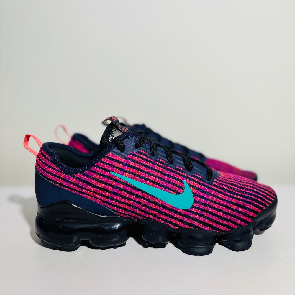 Nike Air VaporMax Flyknit 3 GS Blackened Blue Ember BQ5238-402 5.5 Youth